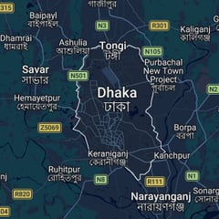Kart over Dhaka Kontor