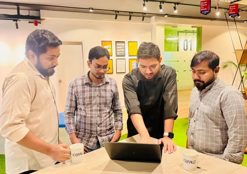 Developers-at-Cefalo-discussing-client-works