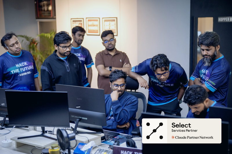 Cefalo software engineers working together in a Hackathon